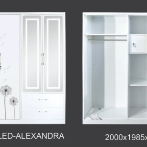 Lemari Pakaian Sw5p Cled Alexandra