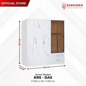 Lemari Pakaian Besi 5 Pintu KRS DA5