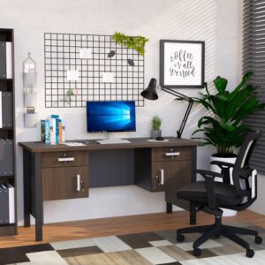 Meja Kerja Acero Working Desk 160 Rustic Walnut