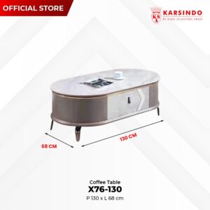 Meja Tamu X76-130 Marmer