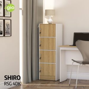 Rak Buku Shiro RSG 4DK White-Tuscany