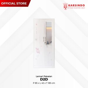 Lemari Pakaian Besi 2 Pintu KRS D2D