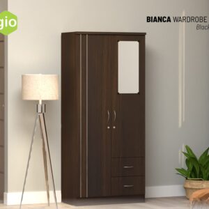 Lemari Pakaian Bianca Wardrobe 2DD Black Oak
