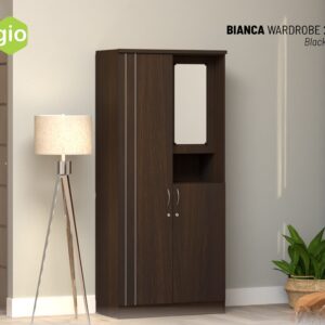 Lemari Pakaian Bianca Wardrobe 2DM Black Oak
