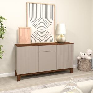Sideboard Denver 140 Beige-American Walnut