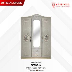 Lemari Pakaian 3 Pintu 9712-3