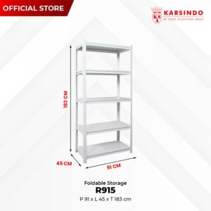 Rak Besi Serbaguna / Foldable Storage R915 Black