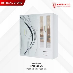 Lemari Pakaian Besi 5 Pintu INF 5PA