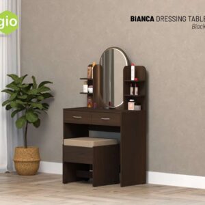 Meja Rias Bianca Dressing Table 80 Black Oak