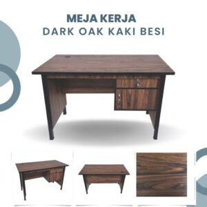 Meja Kerja Mkb 02 Dark Oak