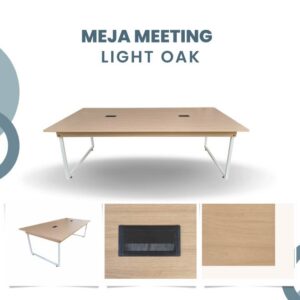 Meja Meeting Mm Light Oak
