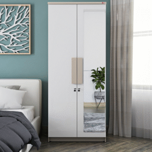 Lemari Pakaian Kofi LP 207 White Glossy