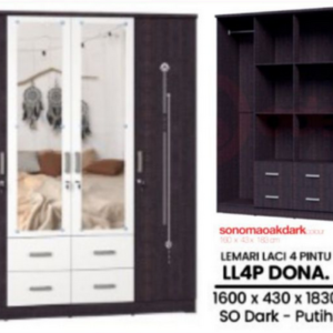 Lemari Pakaian LL4P Dona