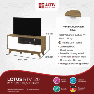 Rak TV Lotus RTV 120 Pasific Oak