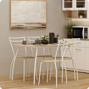 Meja Makan Shilo DTS Pro Oak White