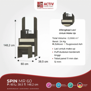 Meja Rias Spin MR 60 Zalkova